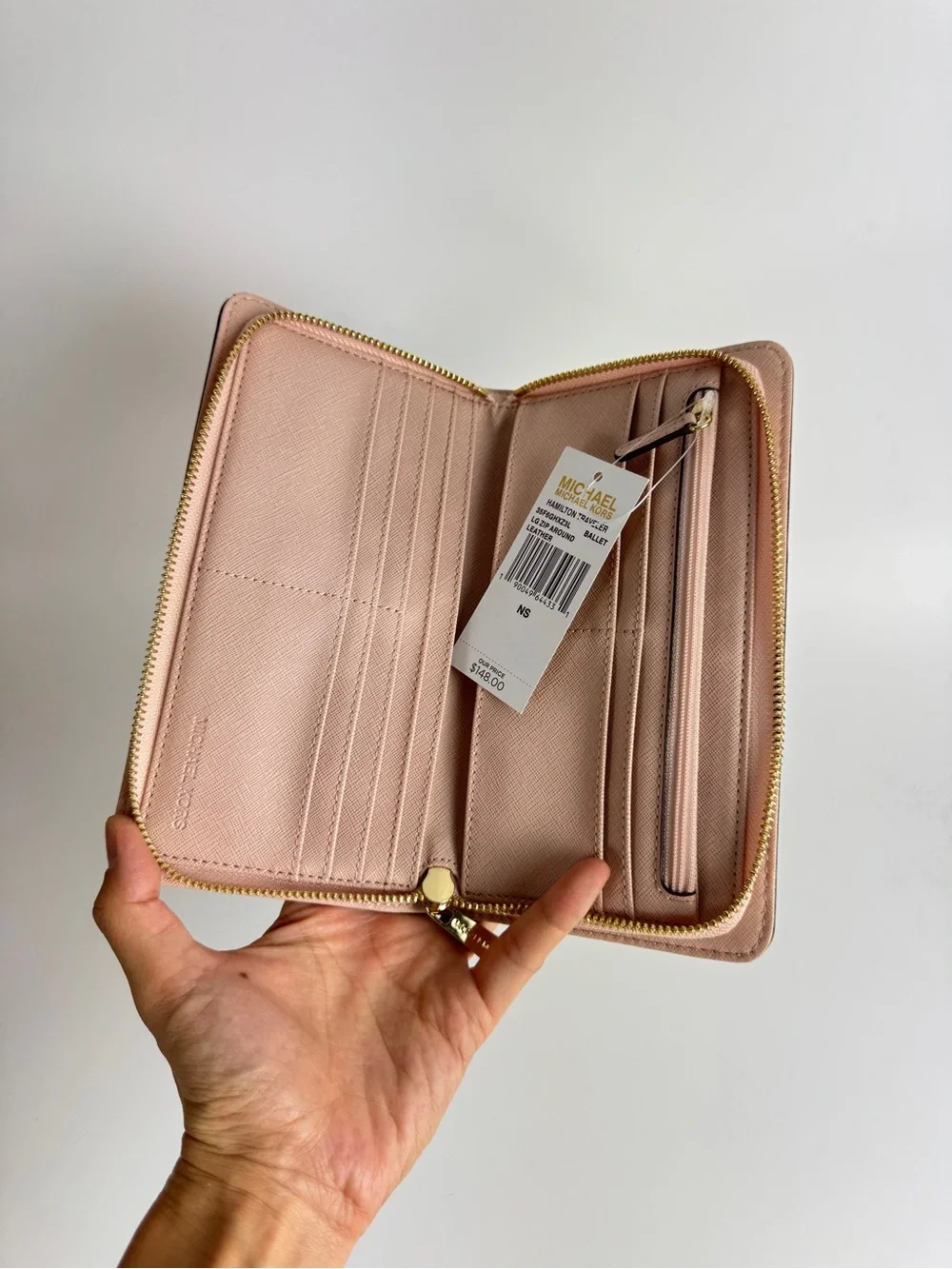 Michael Kors Women Blush Saffiano Leather Wallet